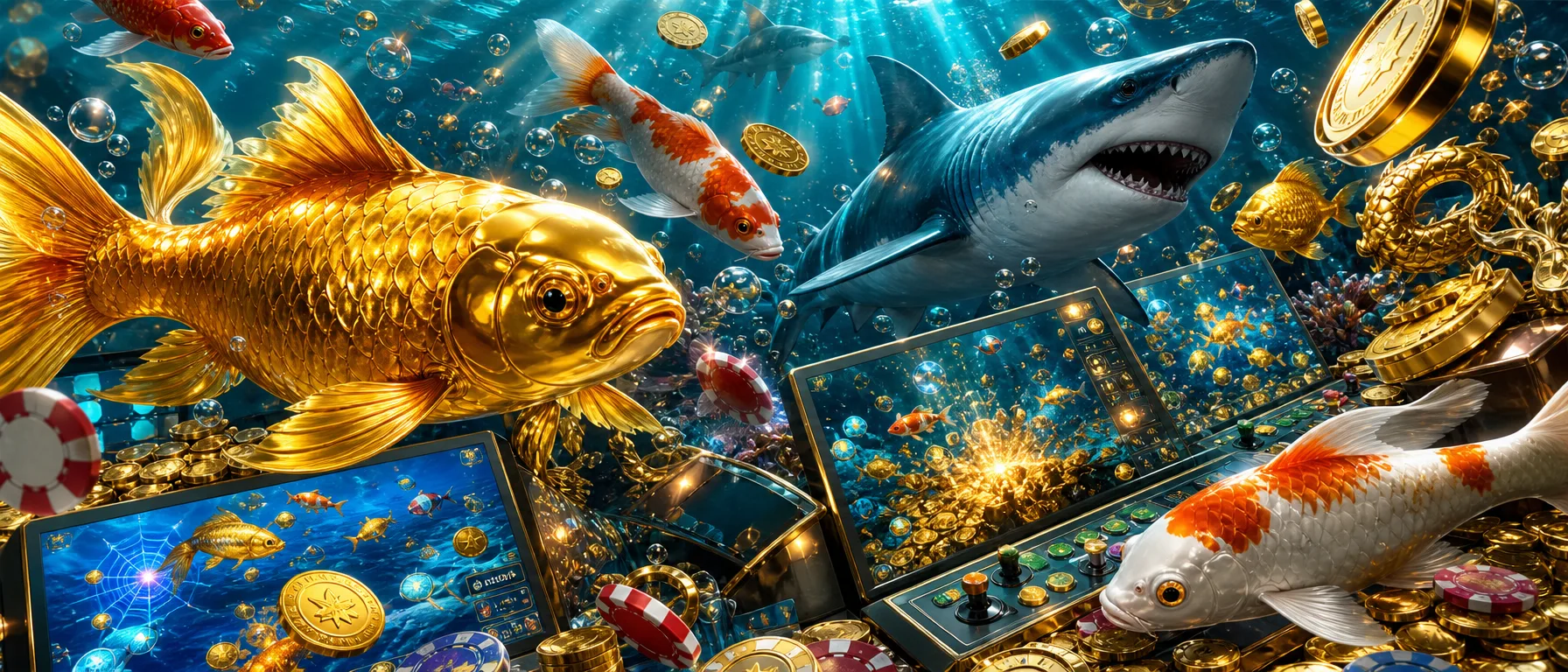 Skip the wait. Play now.. You already know why you're here. Crown99's tables and games are live and waiting… – ocean fishing emerald illustration